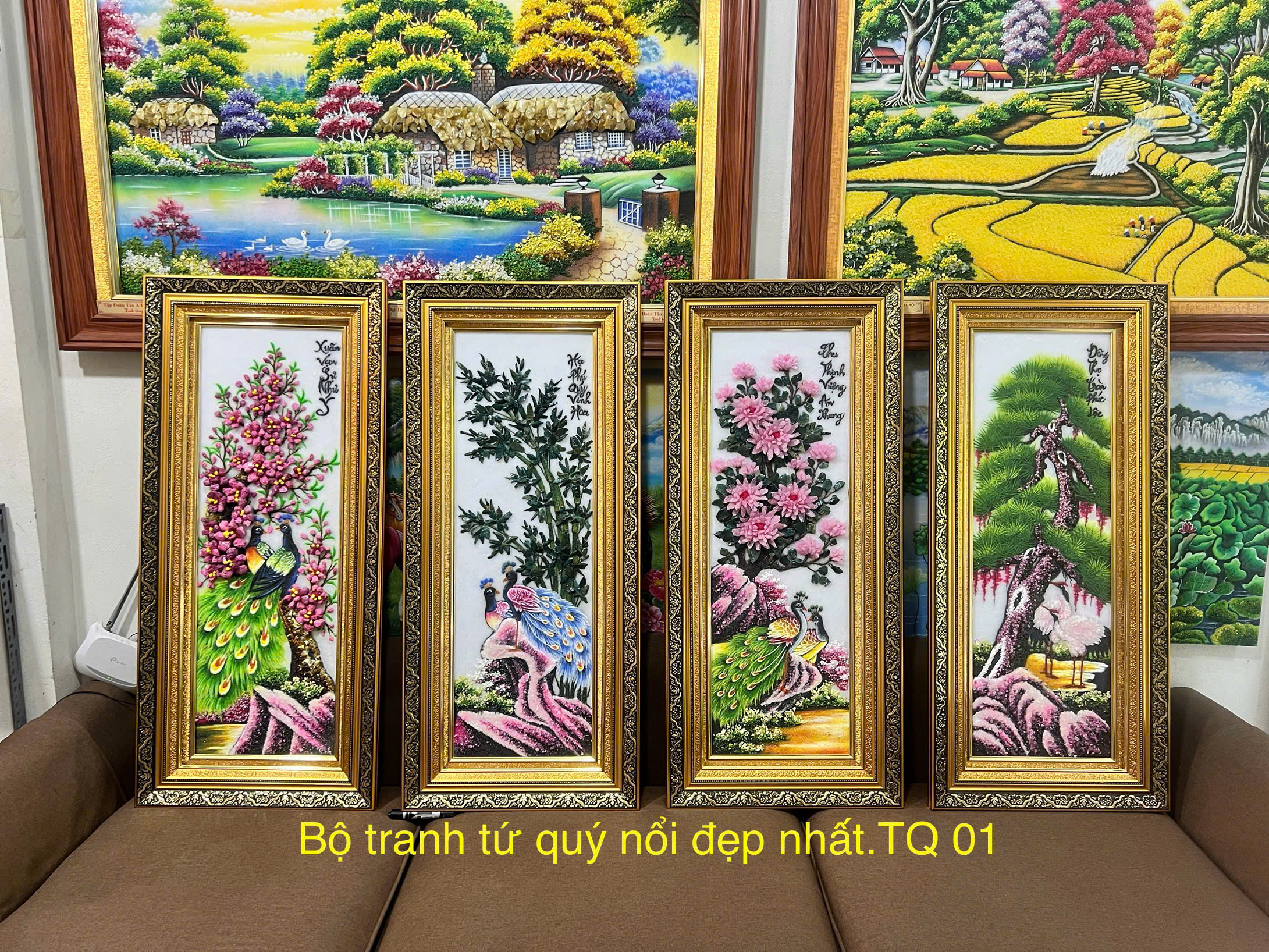 Tranh tứ quý tuyệt đẹp V93