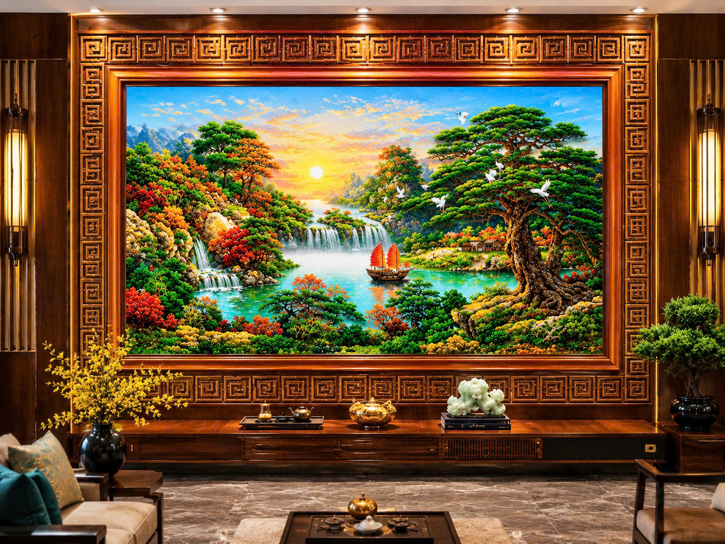 Tranh Thuận Buồm Xuôi Gió V26