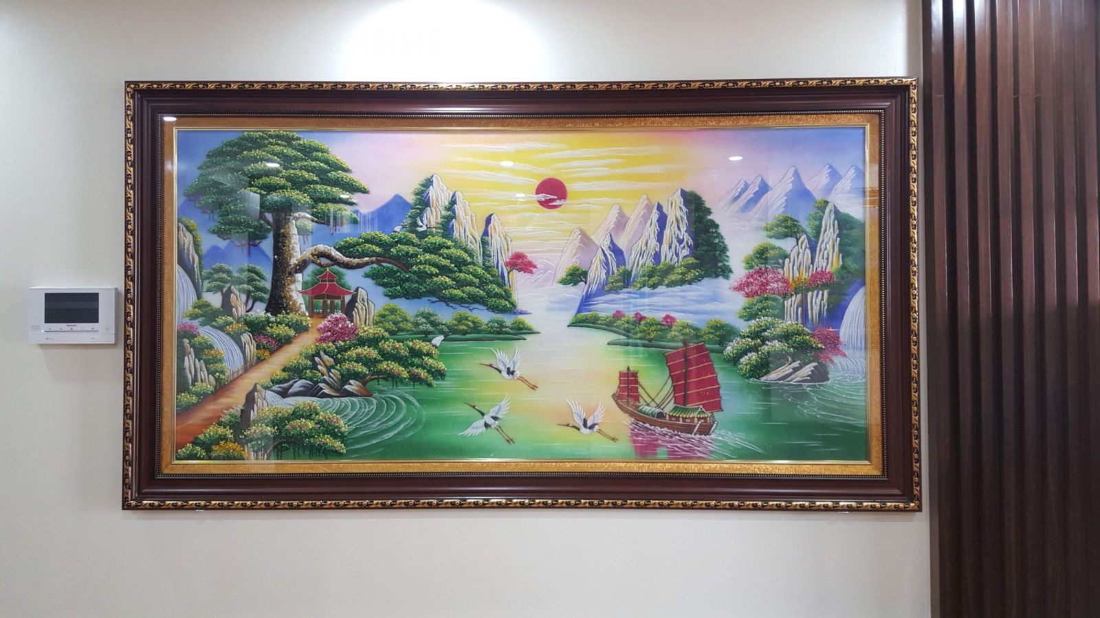 tranh tùng thuyền buồm