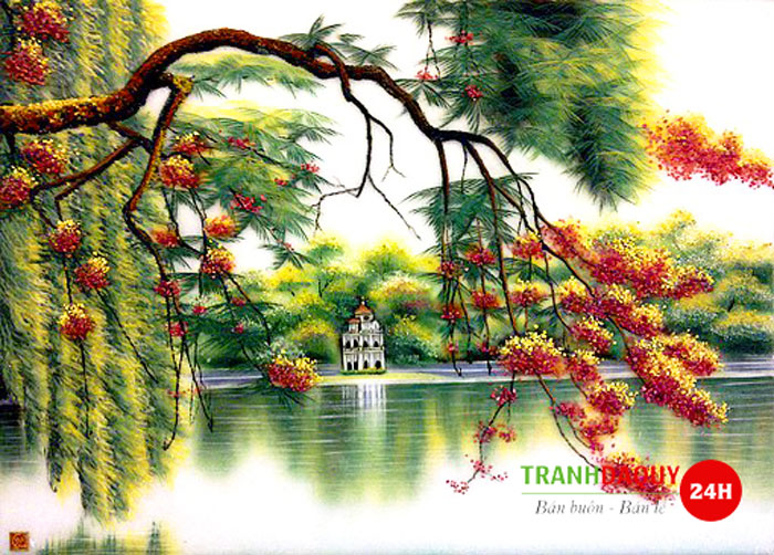 Tranh đá quý hồ Gươm