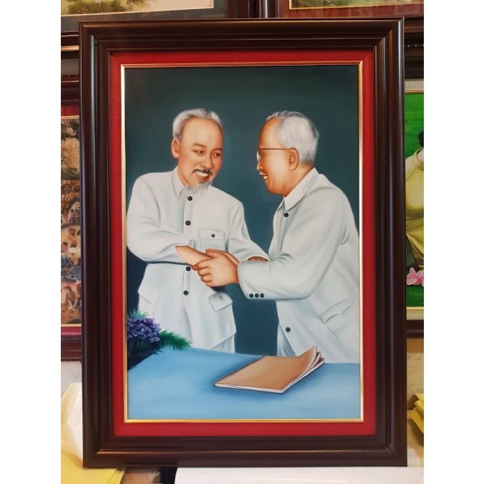 Tranh đá quý Bác Hồ