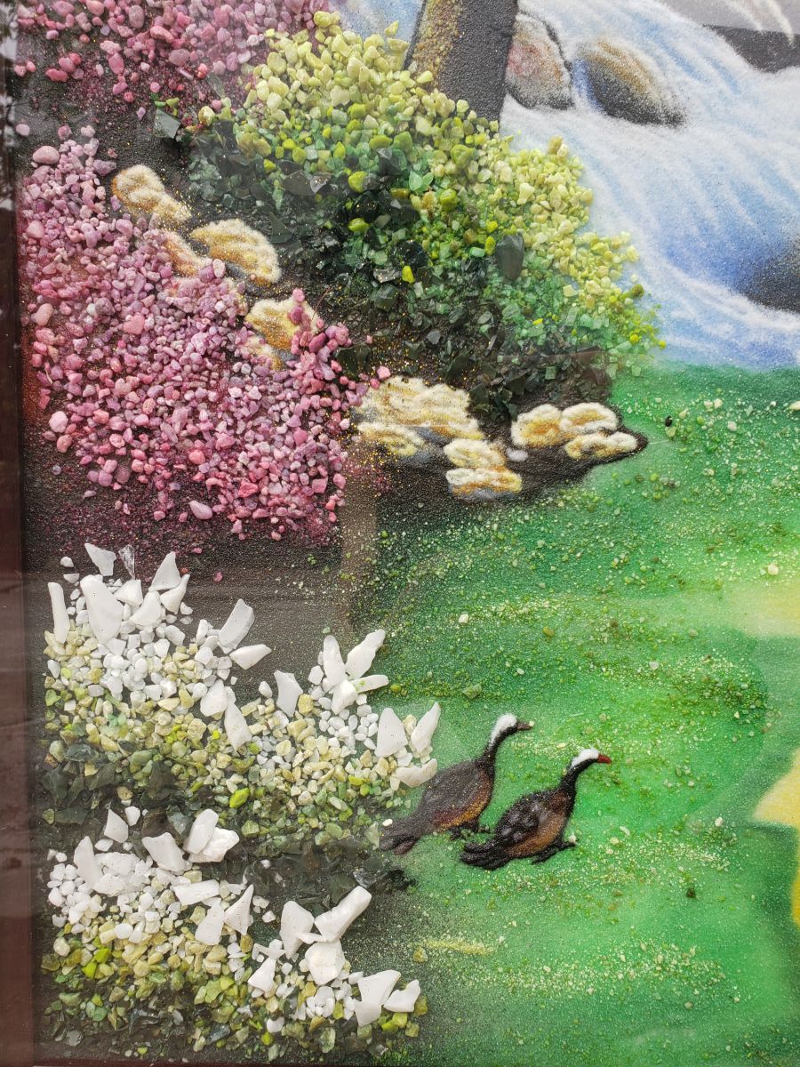 Tranh đá quý ngôi nhà hạnh phúc