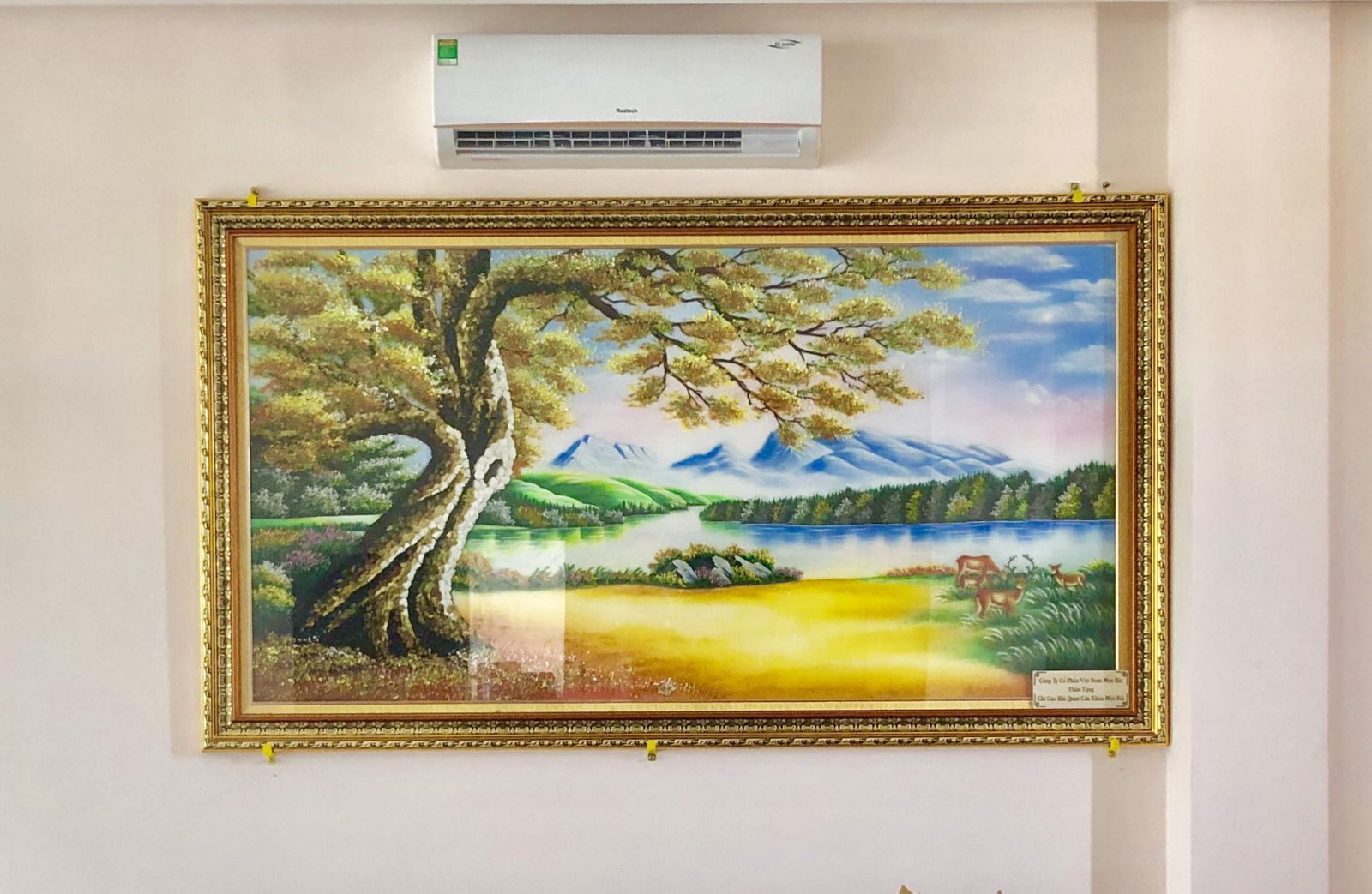Tranh đá quý cây sồi vàng