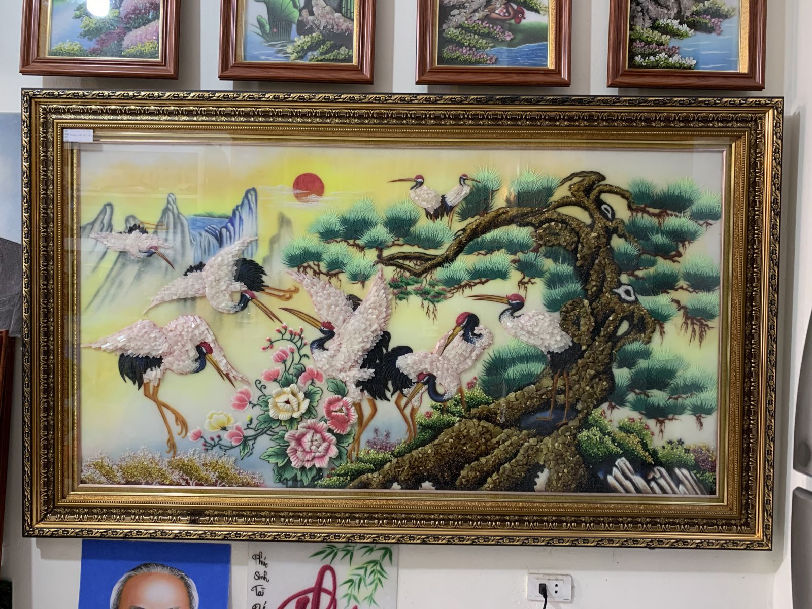 tranh tùng hạc