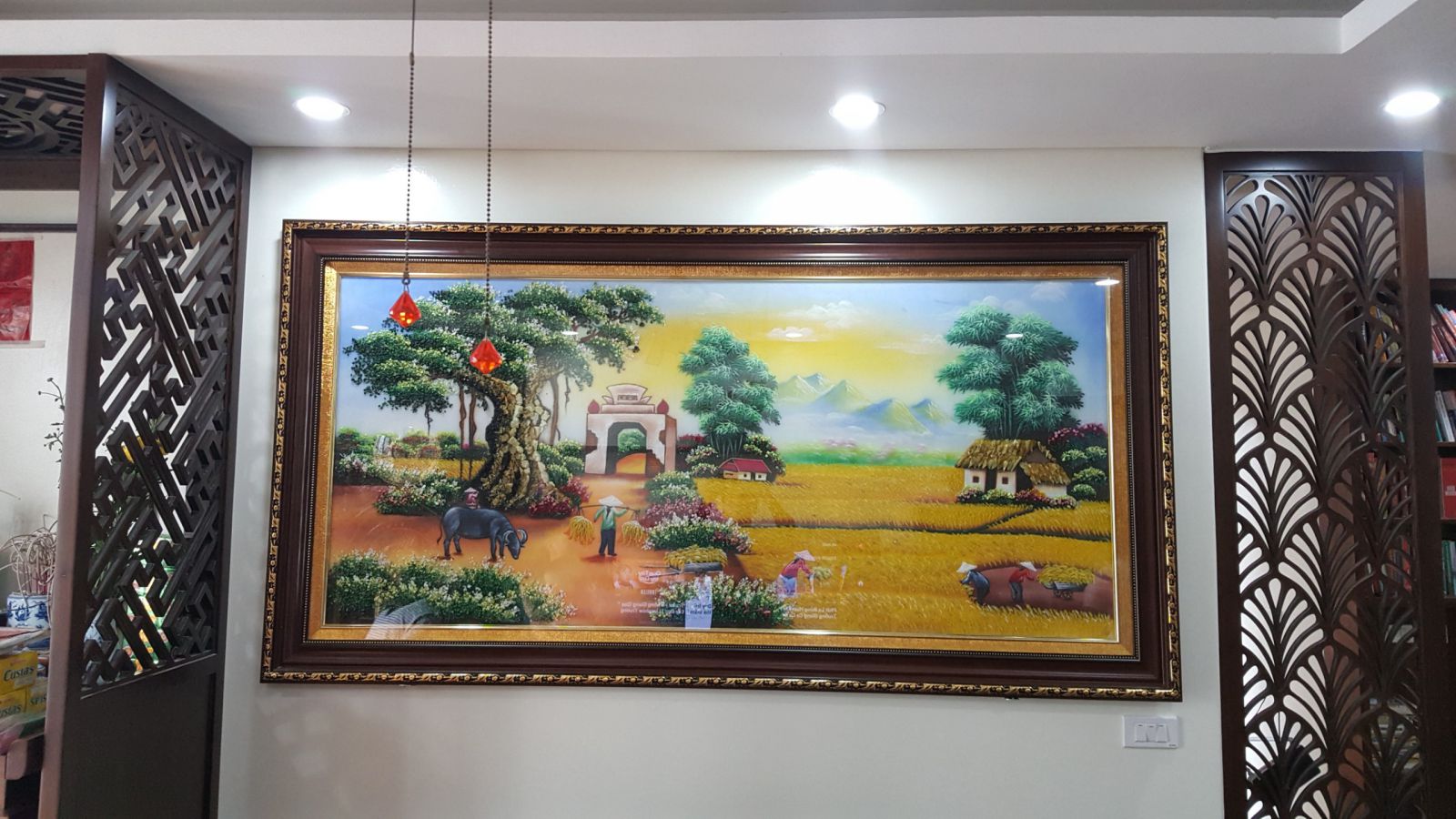 Tranh đá quý đồng quê