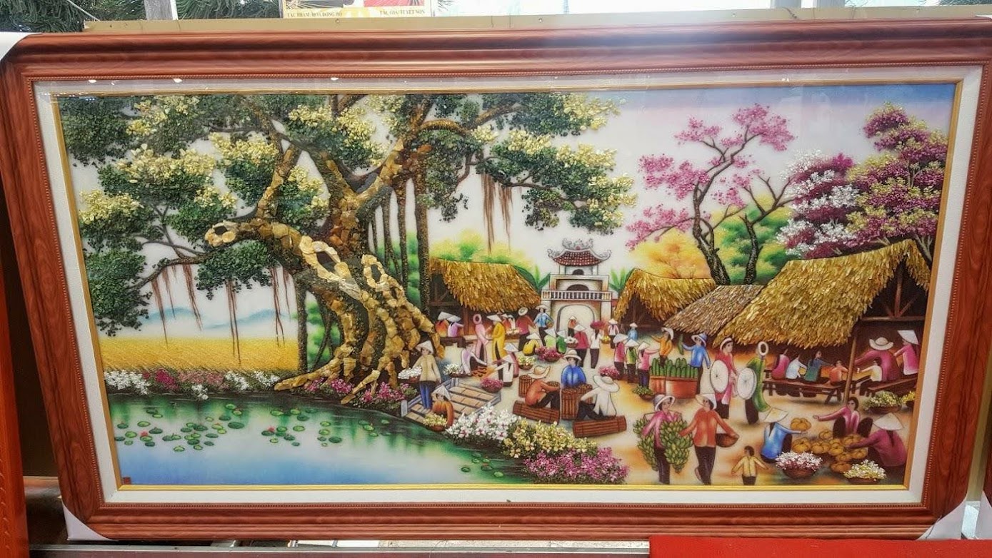 tranh chợ quê