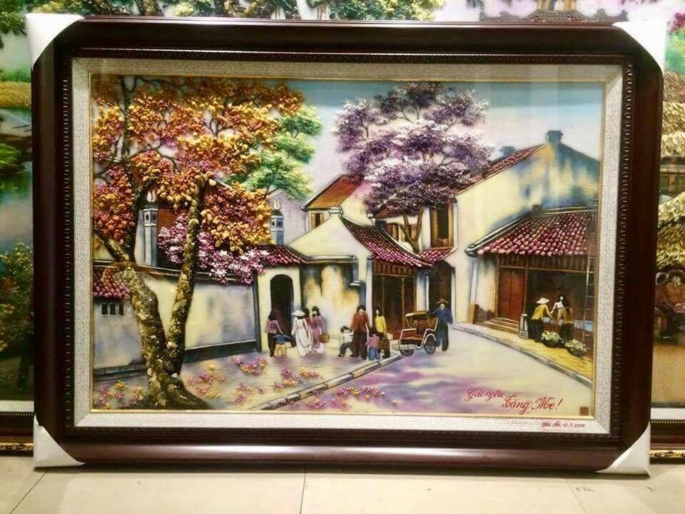 tranh đá phố cổ