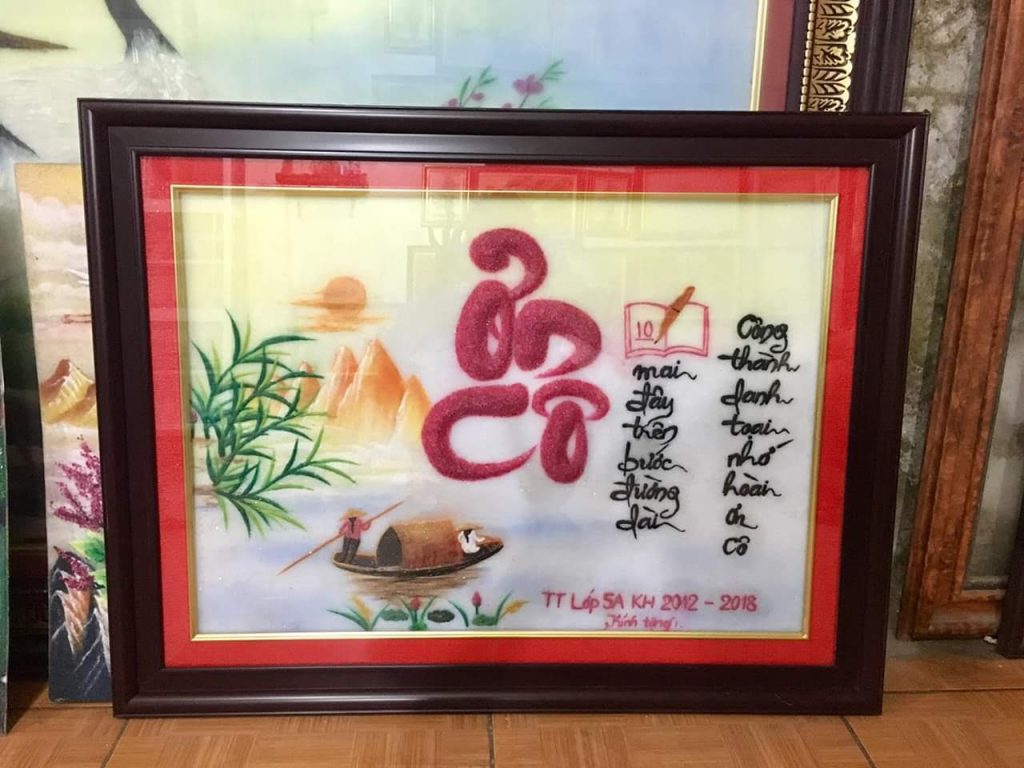 tranh đá ơn cô