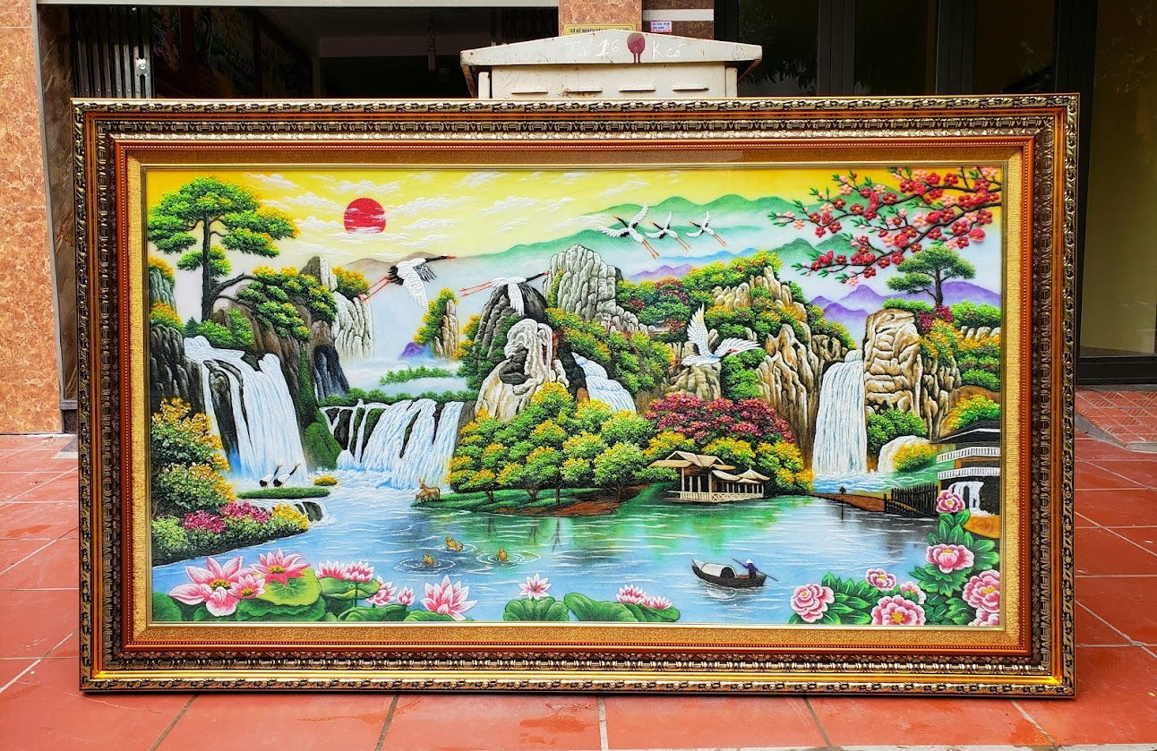tranh đá quý tại sai gòn