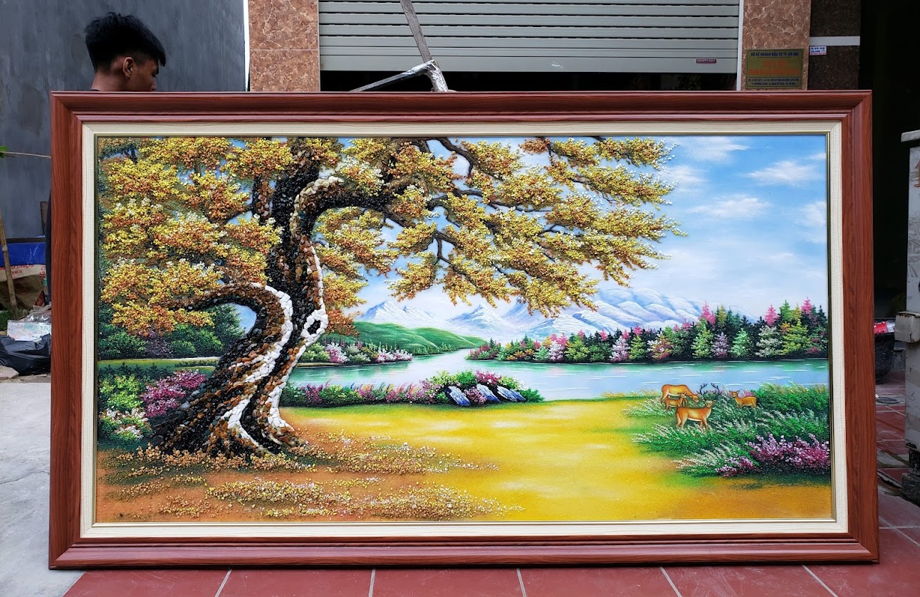 tranh cây sồi
