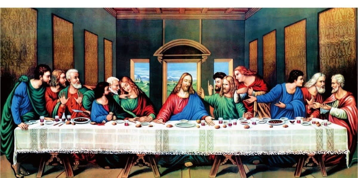 tranh đá quý bữa tiệc ly