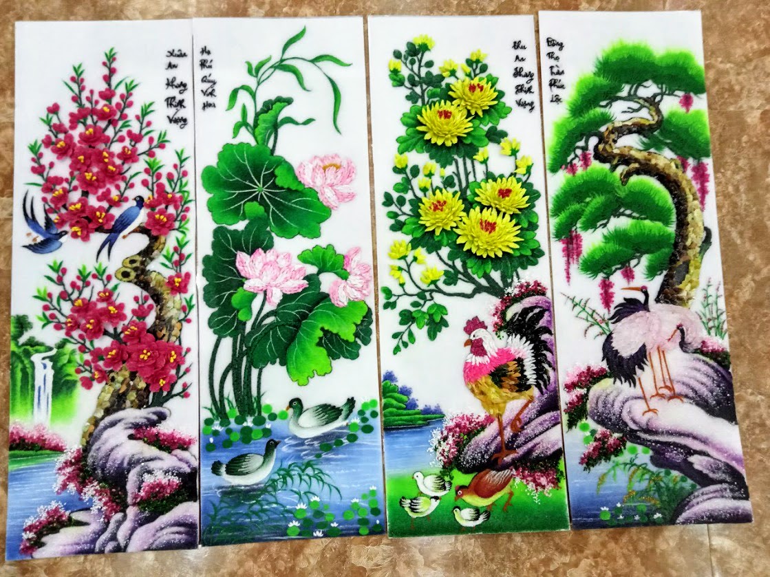 tranh tứ quý đẹp