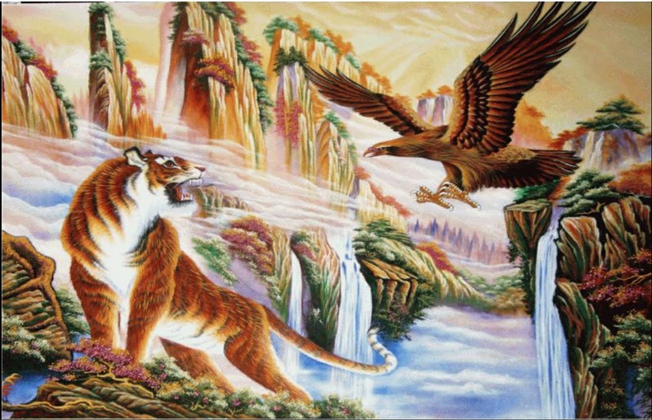 tranh hổ đại bàng