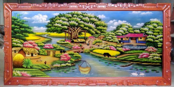 tranh làng quê
