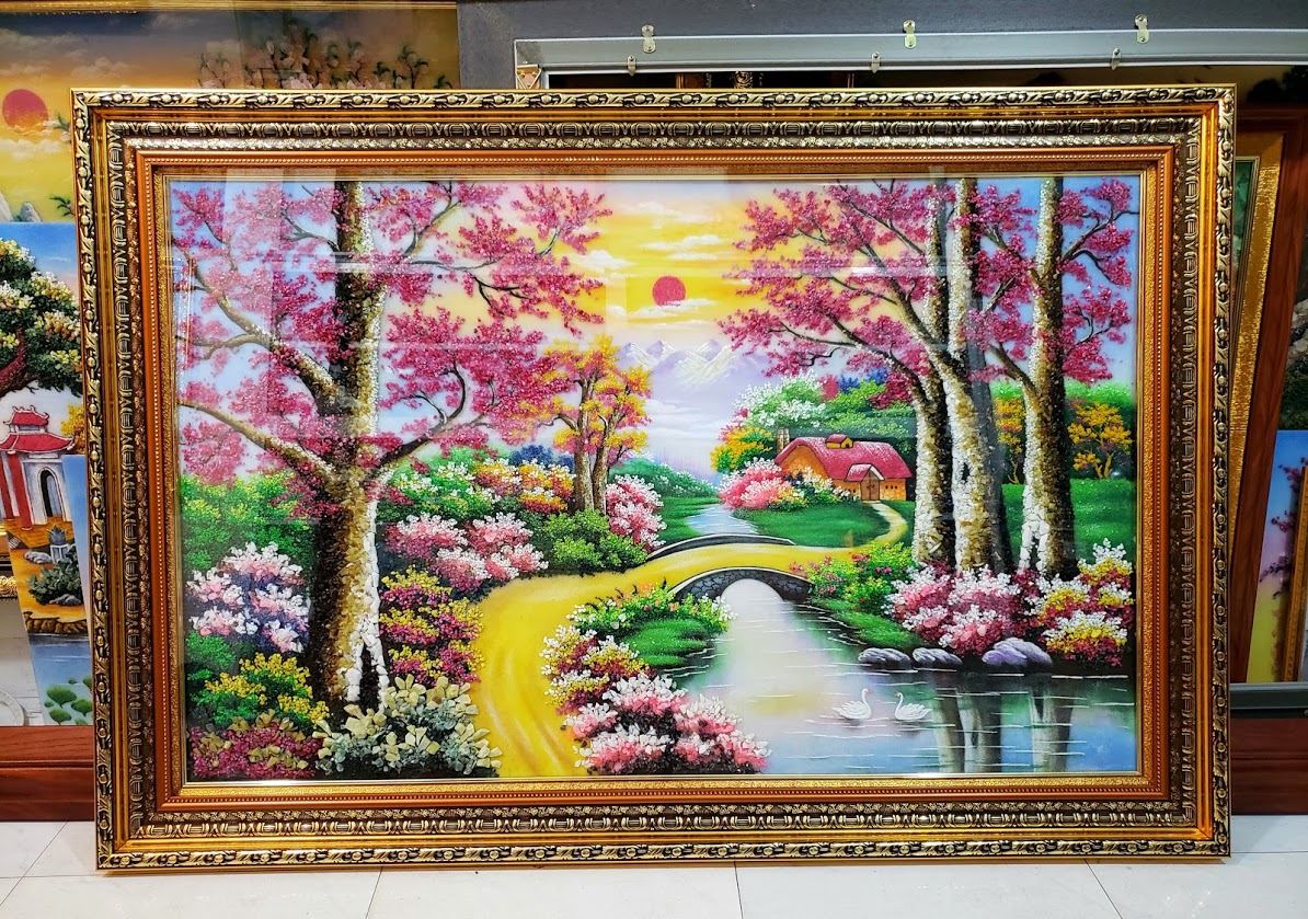 tranh ngôi nhà bình yên