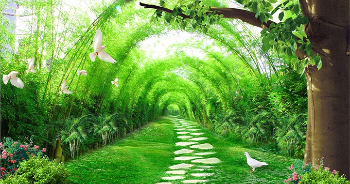 tranh trúc bình an đẹp