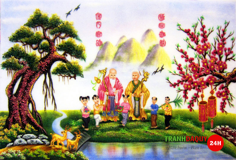 TRANH MỪNG THỌ ÔNG BÀ T333