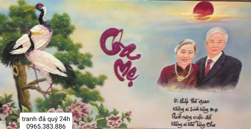 TRANH ĐÁ QUÝ CHA MẸ