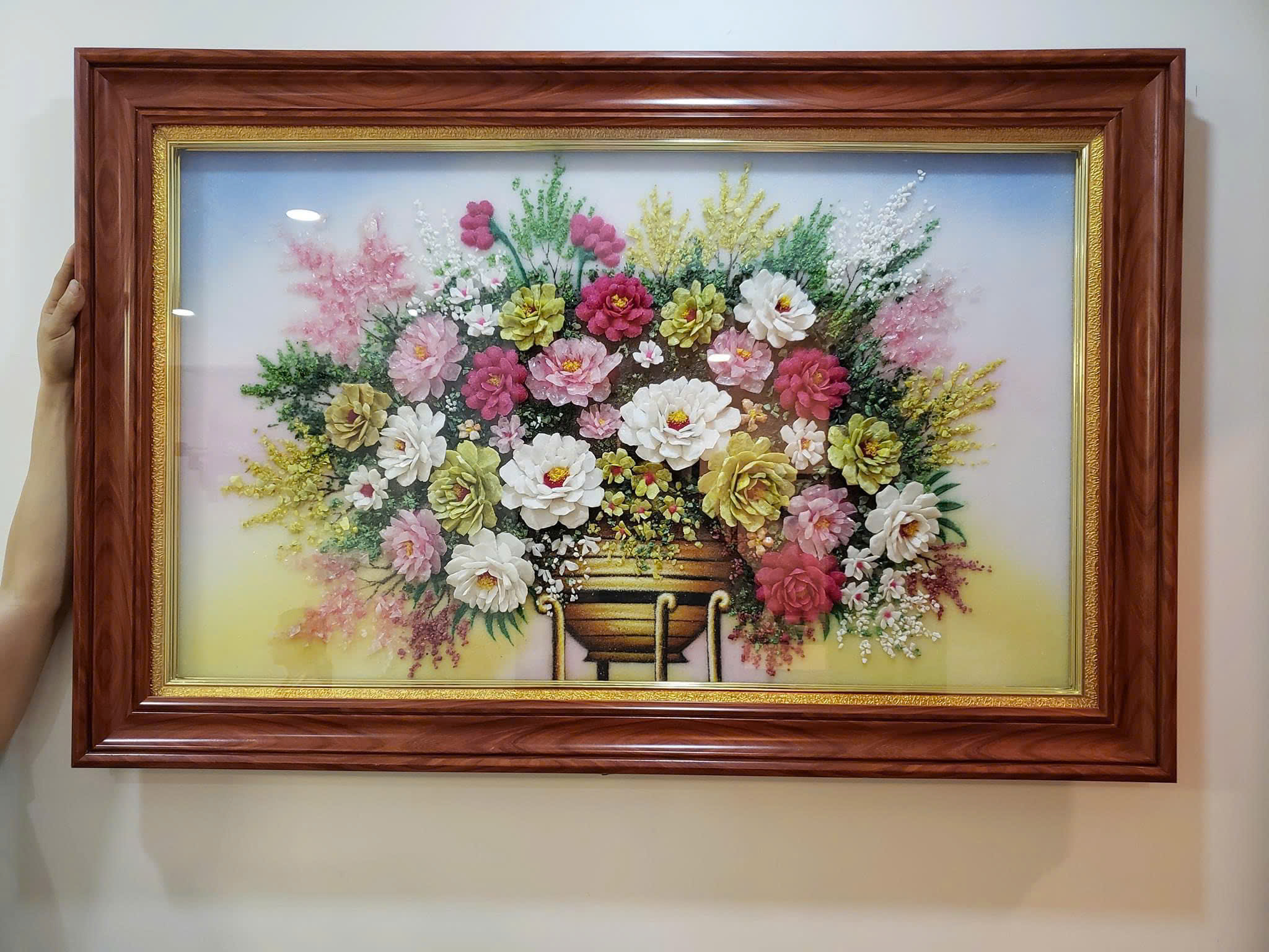 Tranh đá quý HOA HƯỚNG DƯƠNG TUYỆT
ĐẸP T226