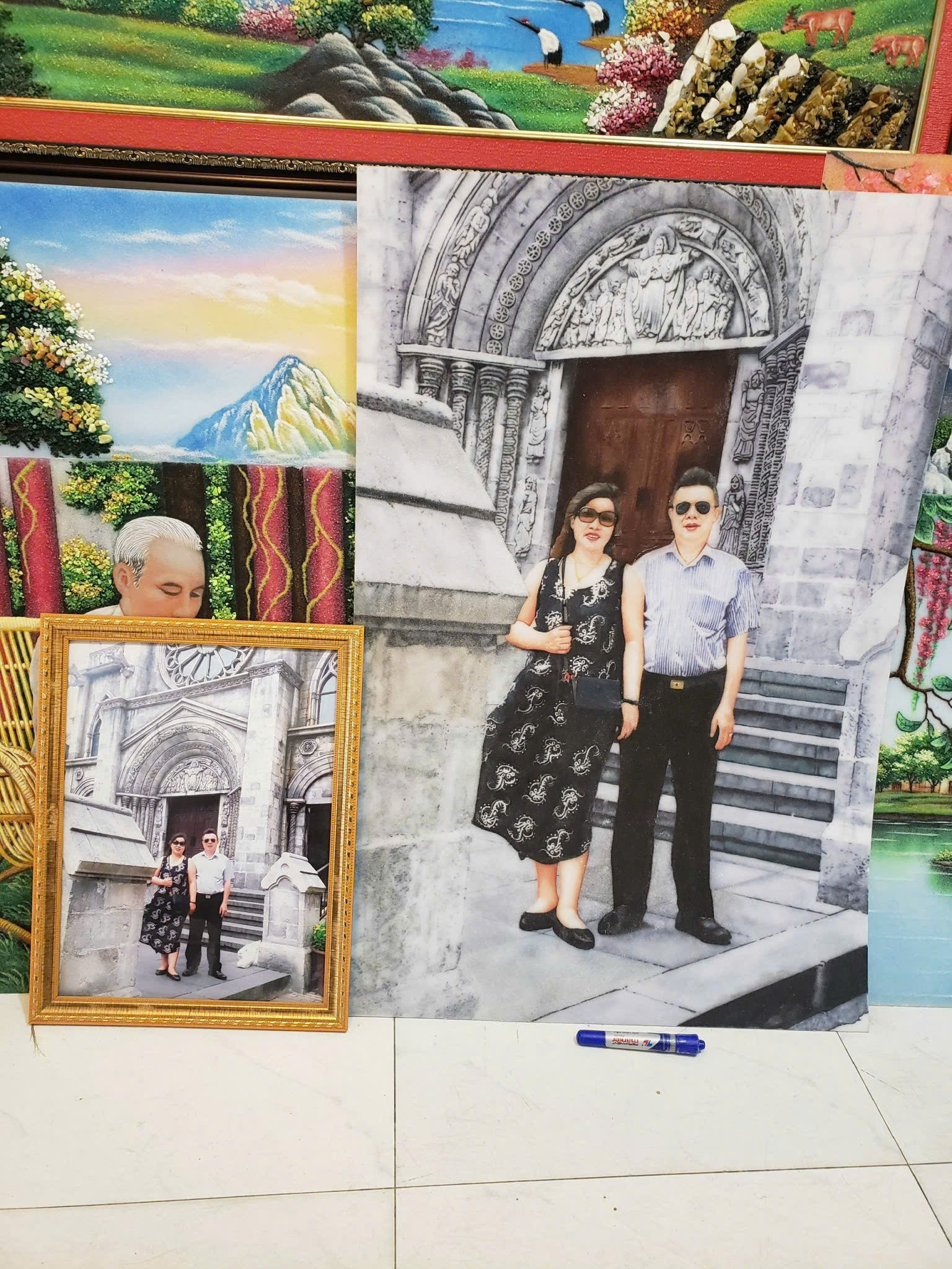 TRANH ĐÁ QUÝ CHA MẸ