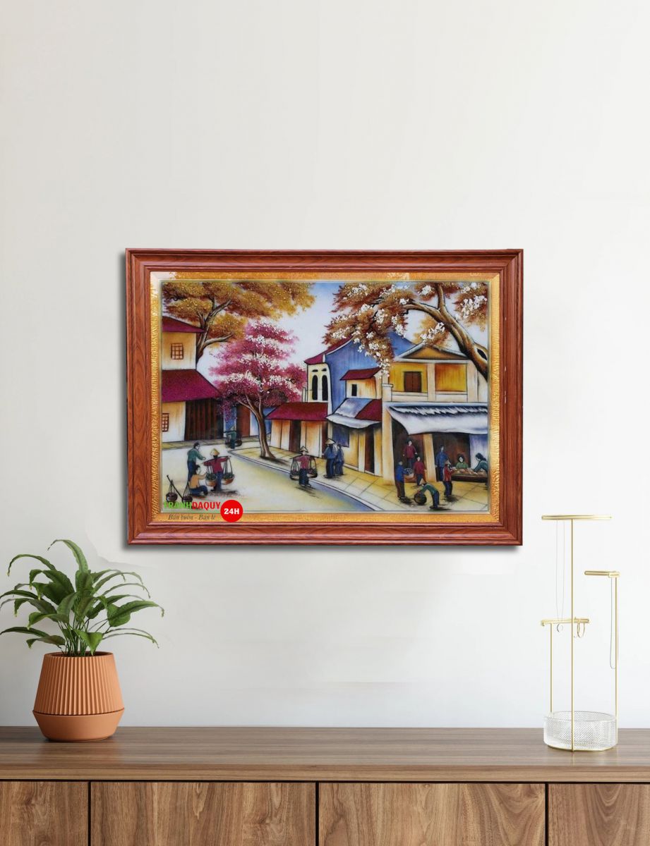 Tranh đá quý phố cổ
