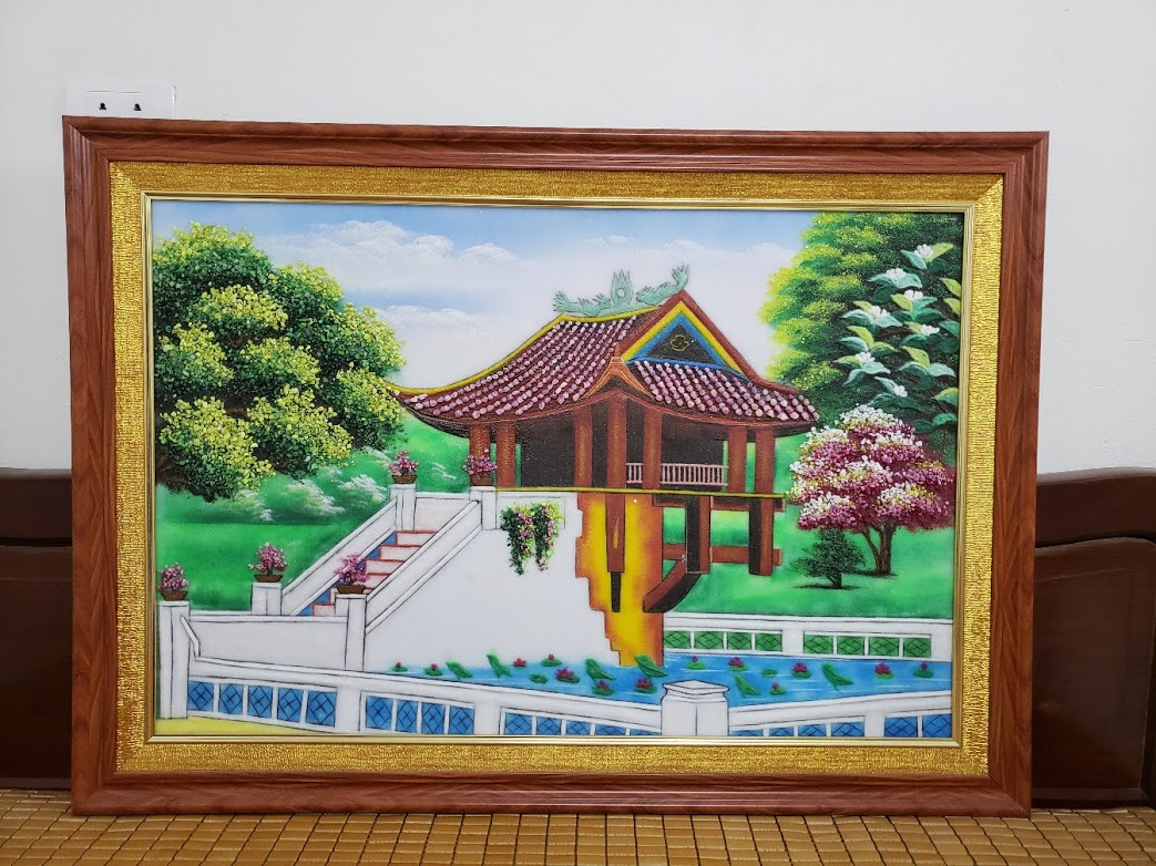 TRANH CHÙA MỘT CỘT ĐẸP