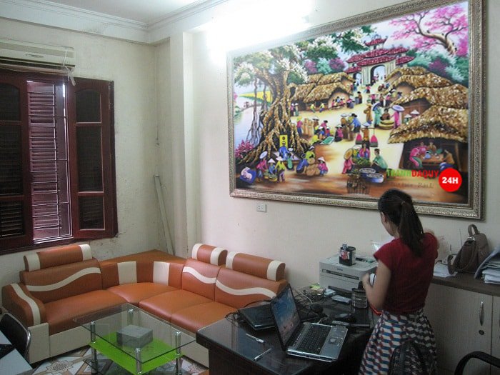 Tranh đá quý chợ quê