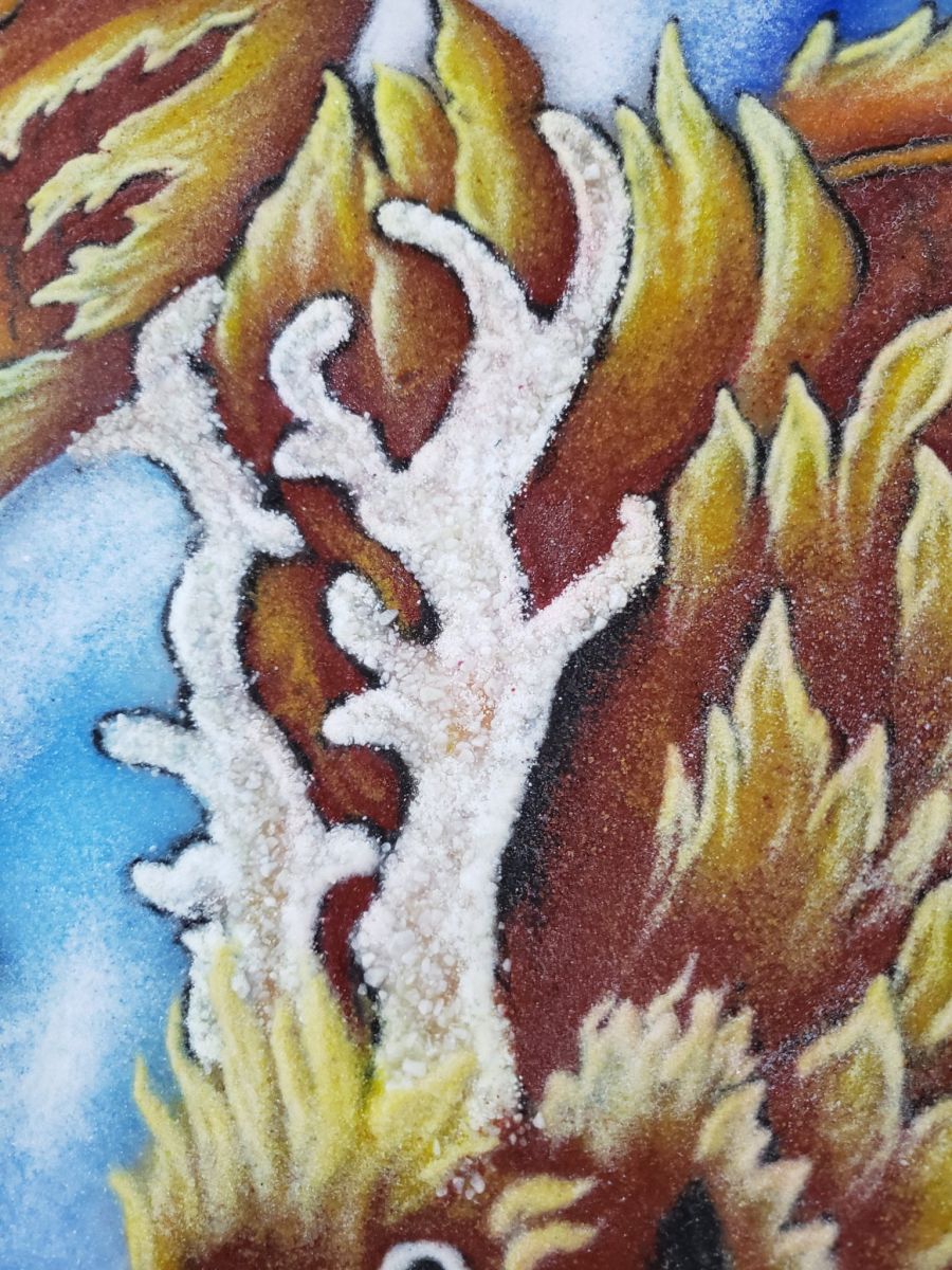 Tranh đá quý rồng nhả ngọc