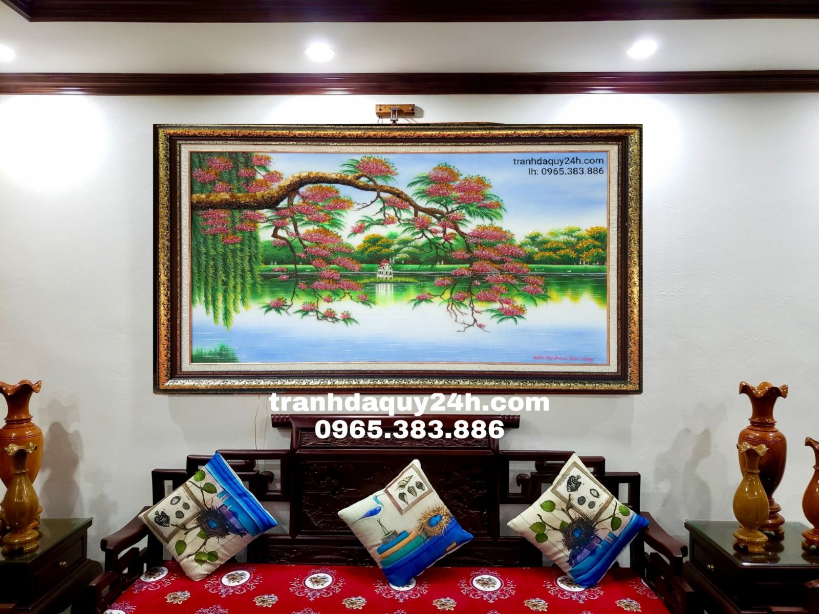 TRANH ĐÁ QUÝ HỒ GƯƠM