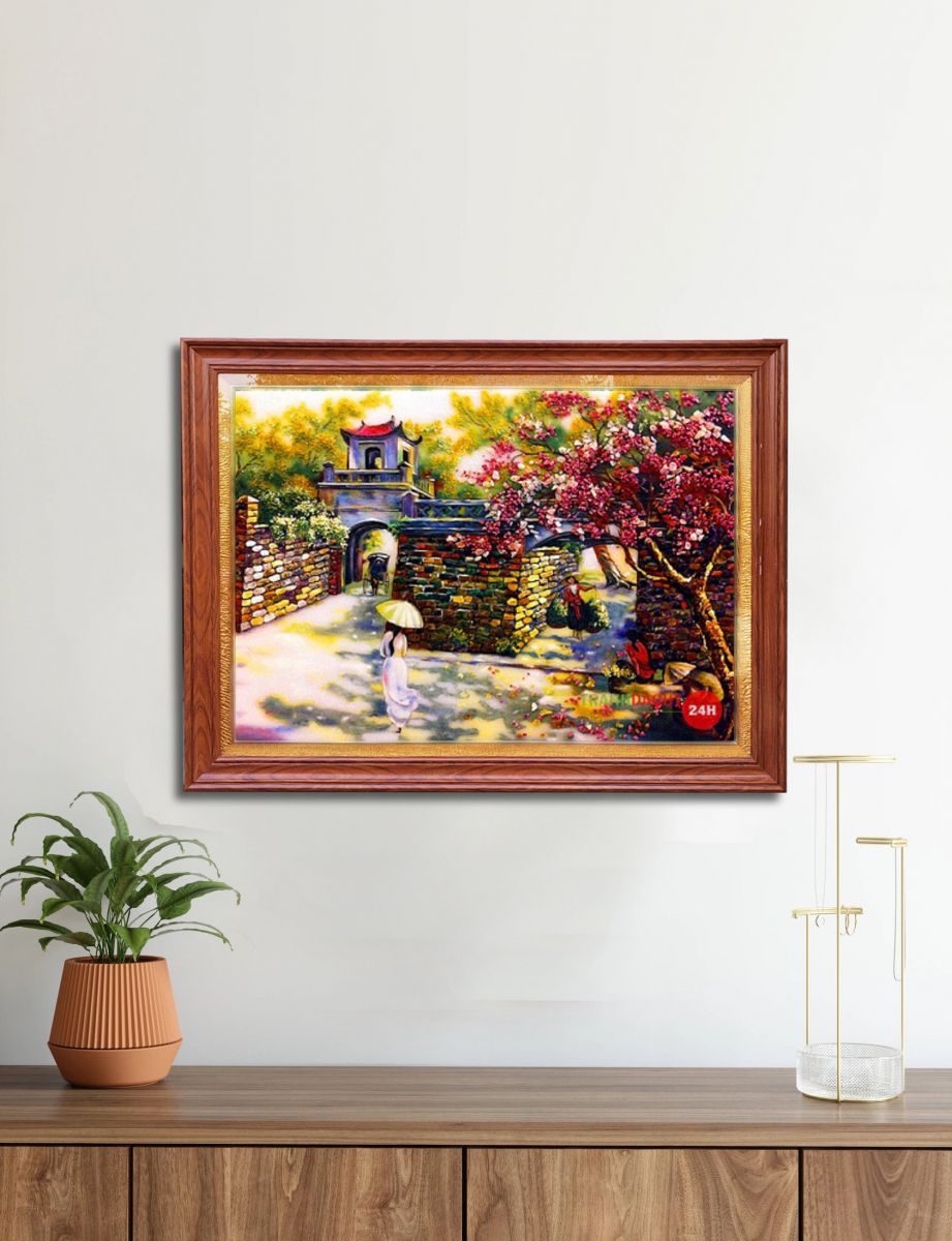 Tranh đá quý phố cổ