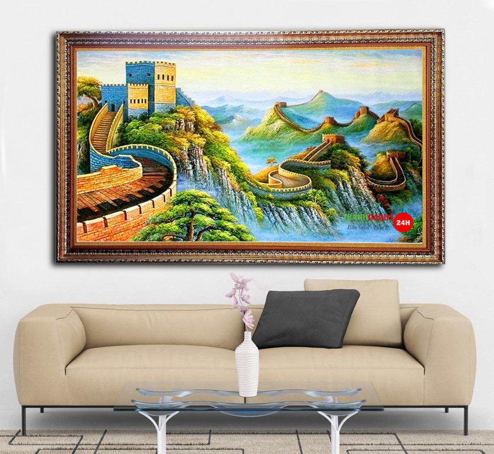 Tranh đá quý vạn lý trường thành