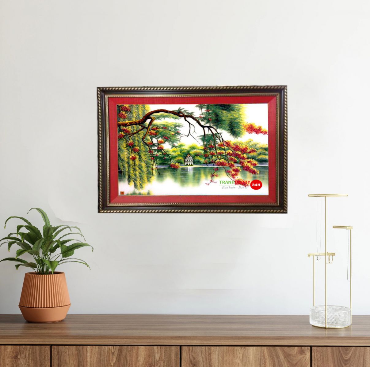 Tranh đá quý hồ gươm