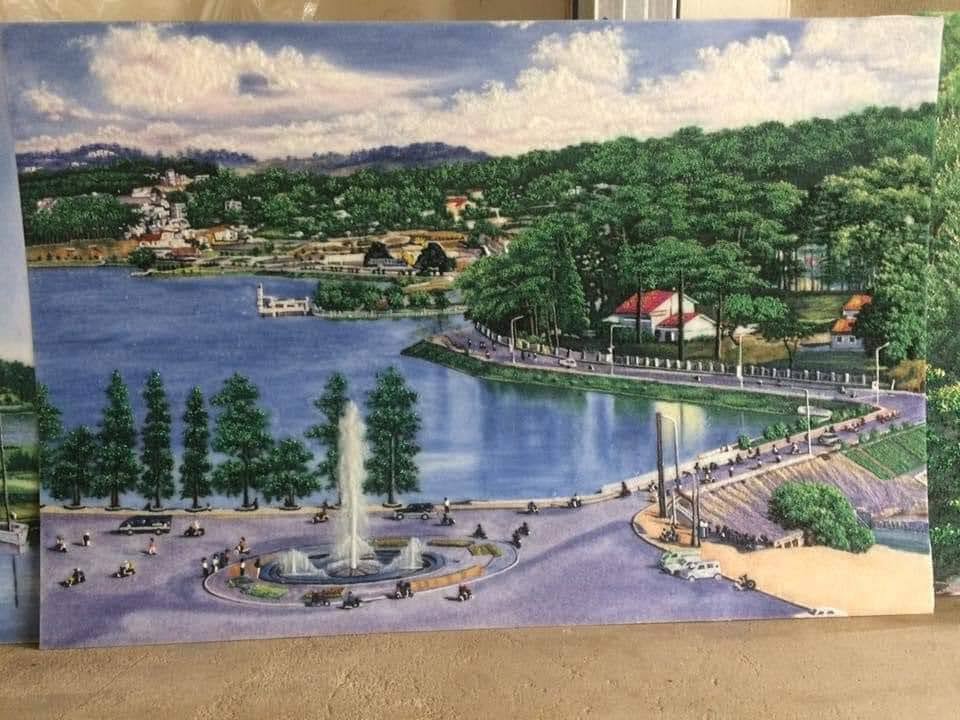 tranh vẽ thành phố