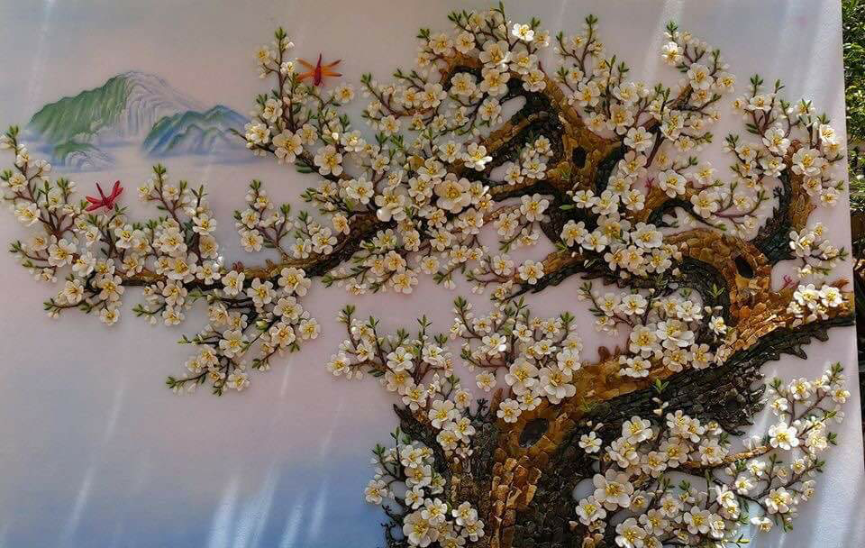 TRANH HOA MAI TRẮNG ĐẸP