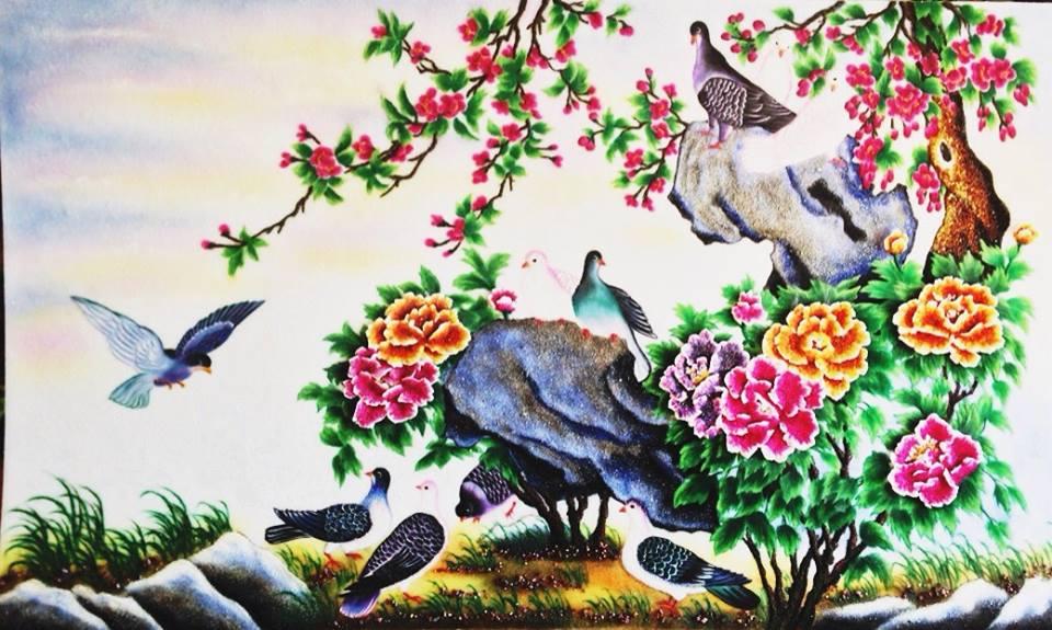 TRANH BẦY CHIM, TRANH ĐÀN CHIM