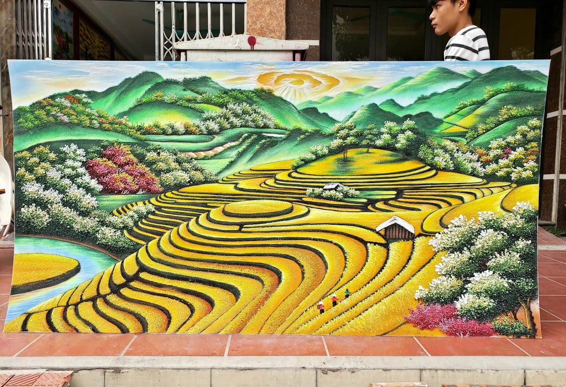 TRANH RUỘNG BẬC THANG TUYỆT ĐẸP