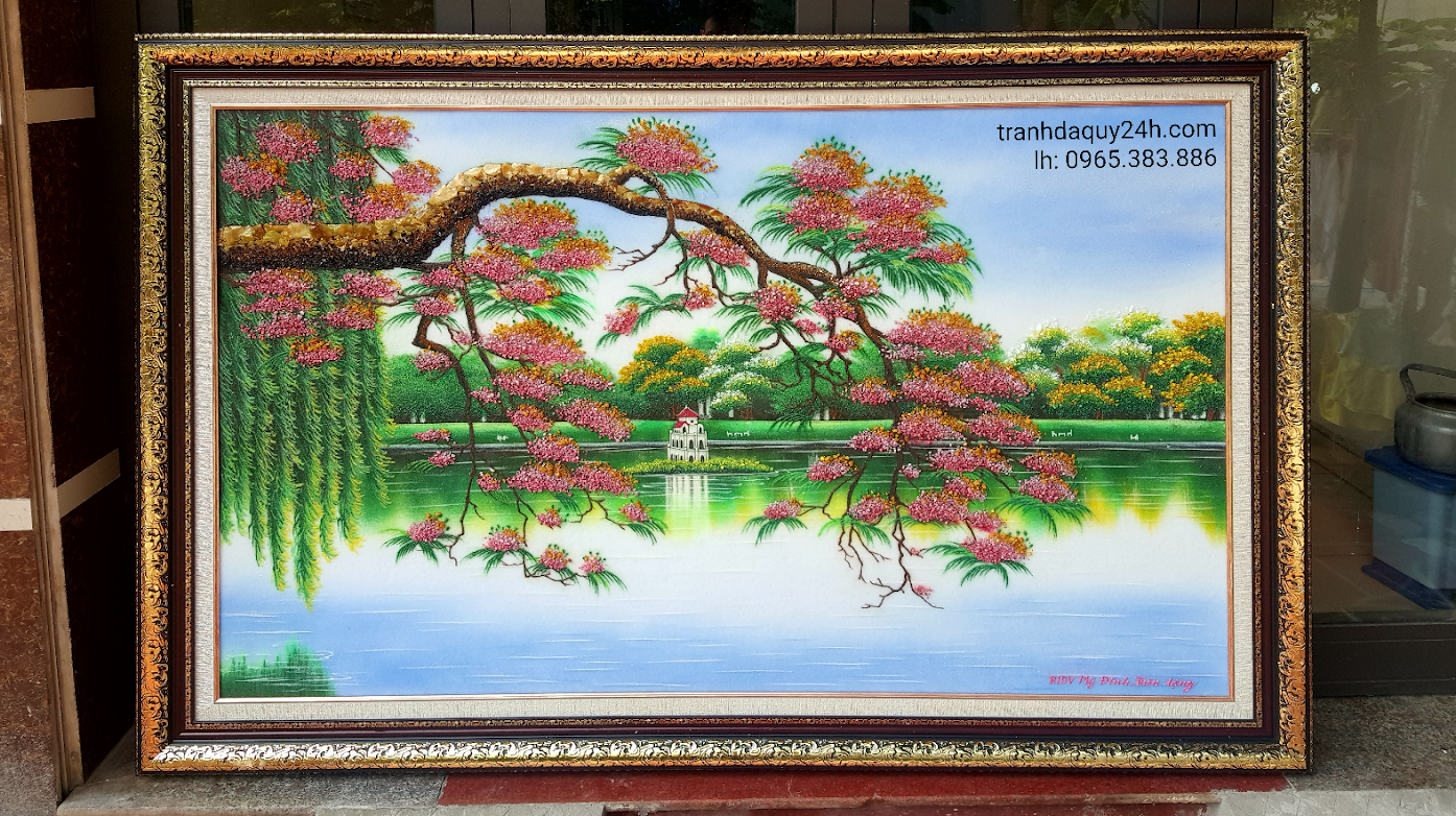 mẫu tranh hồ gươm đẹp nhất