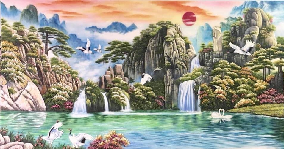 Tranh sơn thủy hữu tình pc68