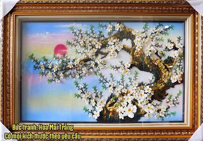 tranh hoa mai tuyệt đẹp
