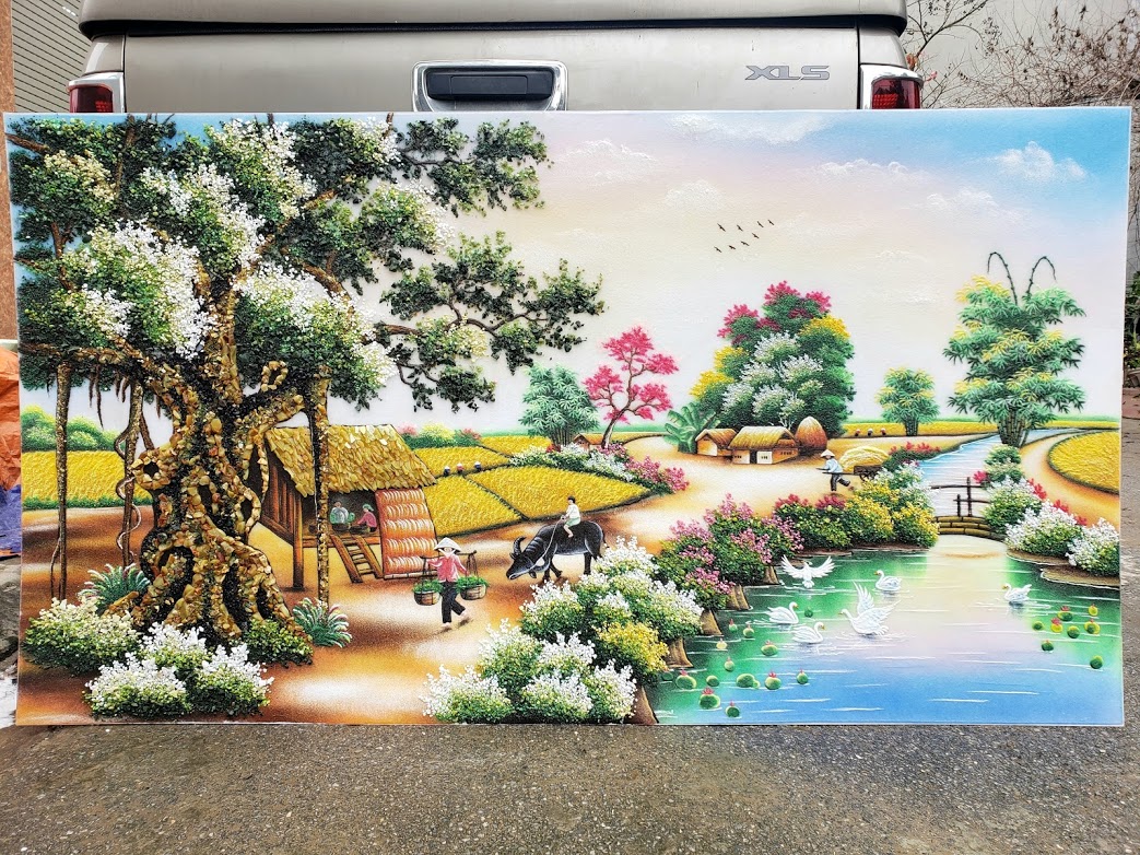 tranh đồng quê tuyệt đẹp 0965.383.886
