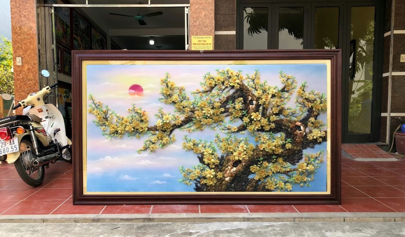 tranh hoa mai đẹp