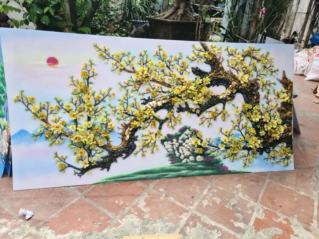 tranh hoa mai thế rồng