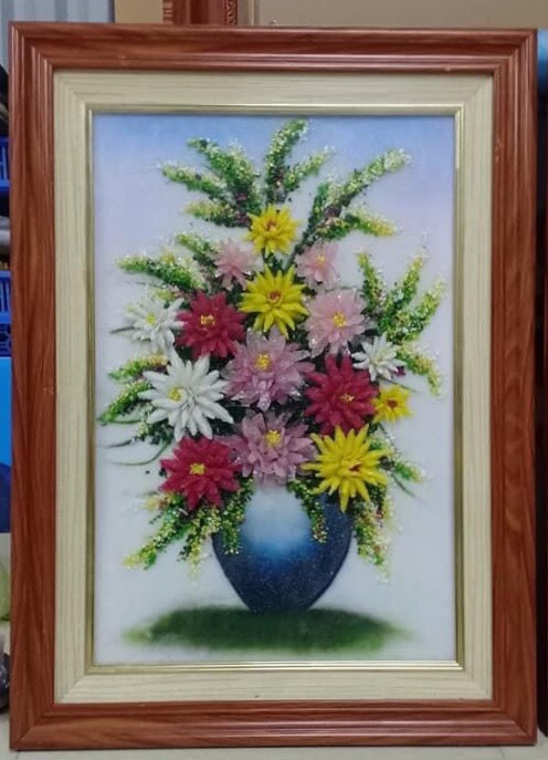 Tranh đá quý hoa đa sắc