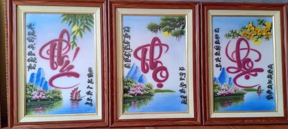 TRANH ĐÁ PHÚC LỘC THỌ TUYỆT ĐẸP