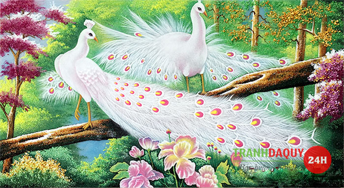Tranh đá quý đôi công