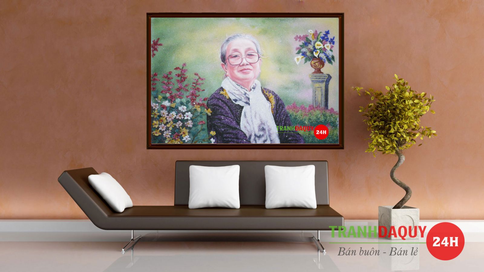 Tranh đá quý chân dung