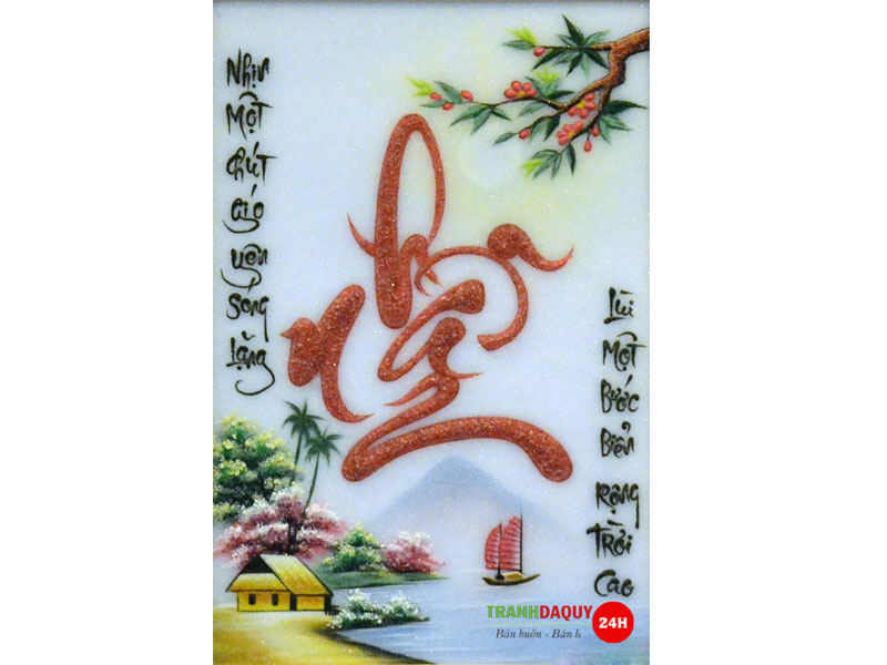 Tranh đá quý chữ nhẫn