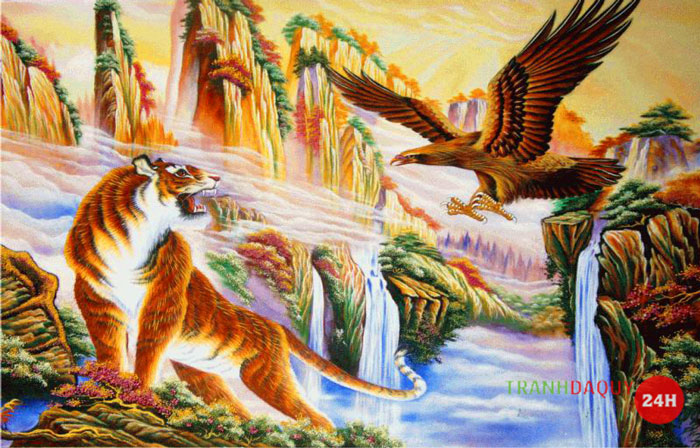 Tranh đá quý anh hùng tương ngộ | Tranh đá quý 24h