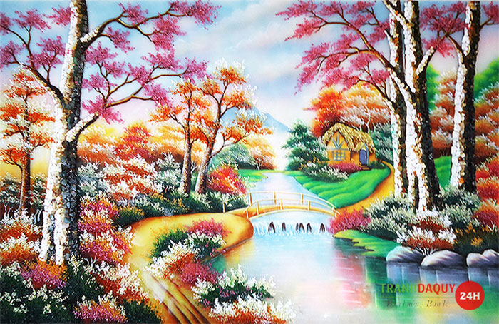 Tranh đá quý phong cảnh đẹp